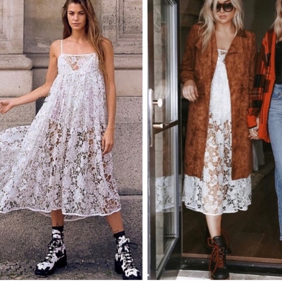 For Love and Lemons Sundae Tank Midi Dress Sz S EUC - Picture 8 of 15